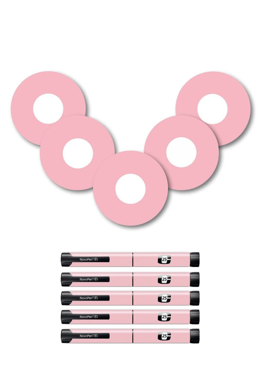 Pink Pastel Patches Matching Set for Freestyle Libre diabetes CGMs and insulin pumps