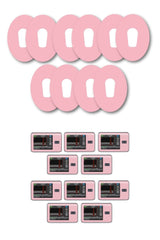 Pink Pastel Patches Matching Set for Dexcom G6 diabetes CGMs and insulin pumps