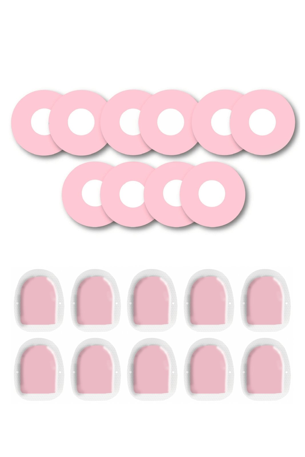 Pink Pastel Patches Matching Set for Freestyle Libre diabetes CGMs and insulin pumps