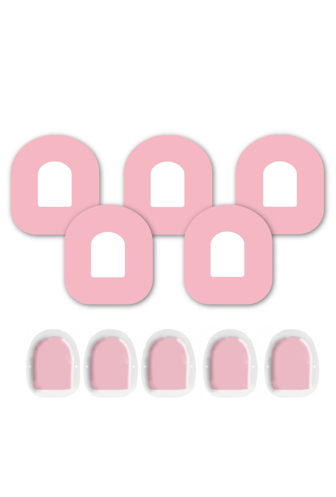 Pink Pastel Patches Matching Set for Omnipod diabetes CGMs and insulin pumps