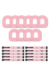 Pink Pastel Patches Matching Set for Omnipod diabetes CGMs and insulin pumps