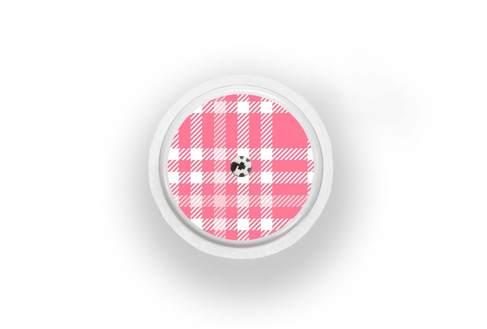Pink Plaid Sticker for Novopen 4, 5, 6, or Echo diabetes supplies and insulin pumps
