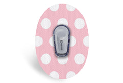 Pink Polka Dot Patch - Dexcom G6 / One for Dexcom G6 / One diabetes CGMs and insulin pumps