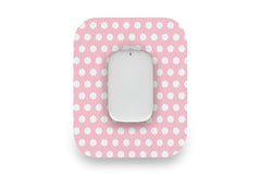 Pink Polka Dot Patch for Medtrum CGM diabetes CGMs and insulin pumps