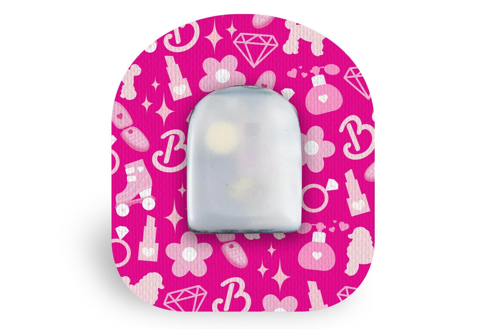 Pink Power Patch for Omnipod diabetes supplies and insulin pumps