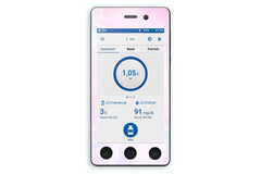 Pink Sky Sticker - Omnipod Dash PDM for diabetes CGMs and insulin pumps