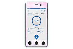 Pink Sky Sticker for Omnipod Dash PDM diabetes CGMs and insulin pumps