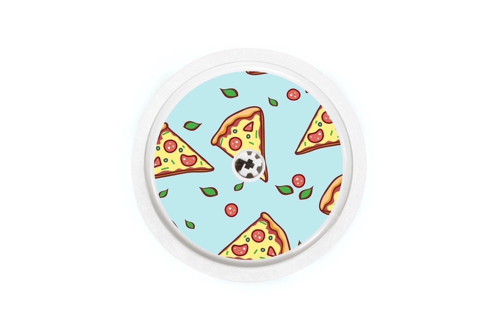Pizza Sticker - Freestyle Libre 1, 2, or 2+ for diabetes CGMs and insulin pumps