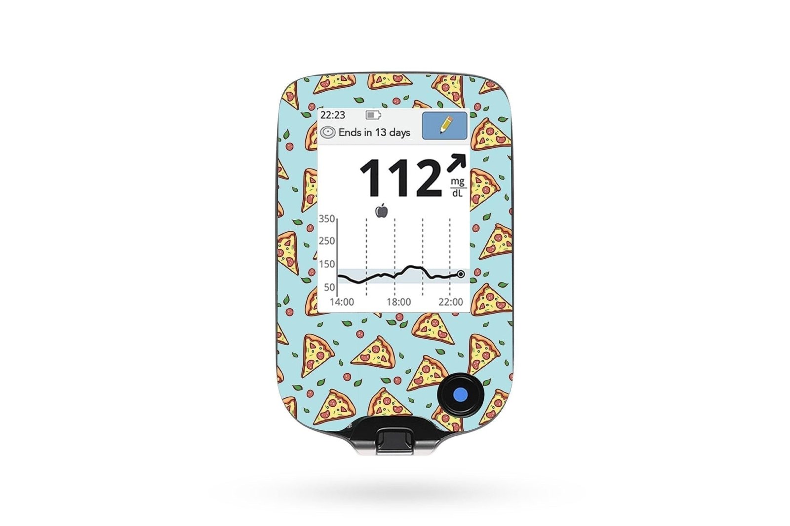 Pizza Sticker - Freestyle Libre Reader for diabetes CGMs and insulin pumps