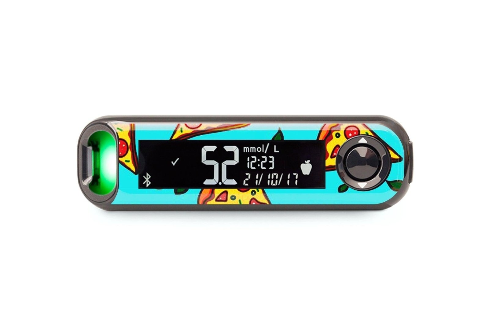 Pizza Sticker for Contour Next One diabetes CGMs and insulin pumps