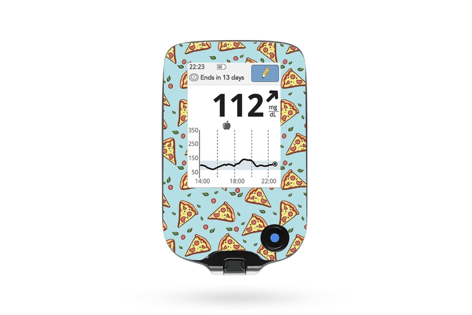 Pizza Sticker for Omnipod 4 & 5 Pump diabetes CGMs and insulin pumps