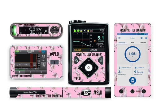 Pretty Little Diabetic Sticker for Novopen 4, 5, 6, or Echo diabetes supplies and insulin pumps