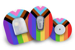 Pride Progression Patch for Freestyle Libre diabetes CGMs and insulin pumps