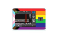 Pride Progression Sticker - T-Slim for diabetes CGMs and insulin pumps
