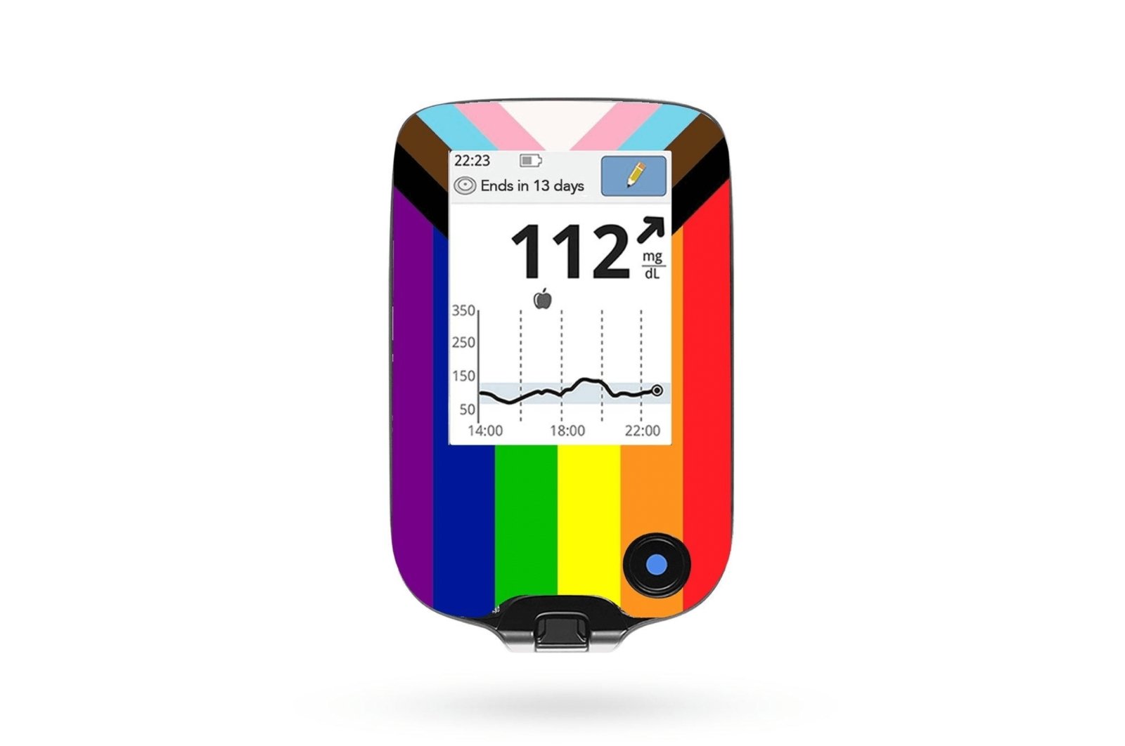Pride Progression Sticker for Dexcom G6 / One Receiver diabetes CGMs and insulin pumps