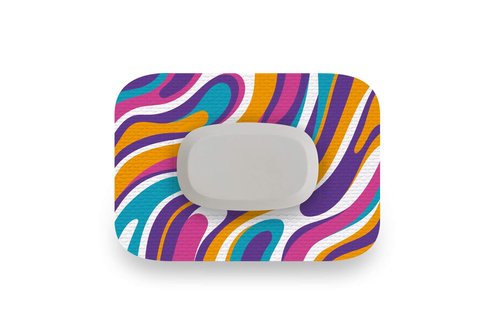 Purple Swirl Patch - GlucoRX Aidex for Single diabetes CGMs and insulin pumps