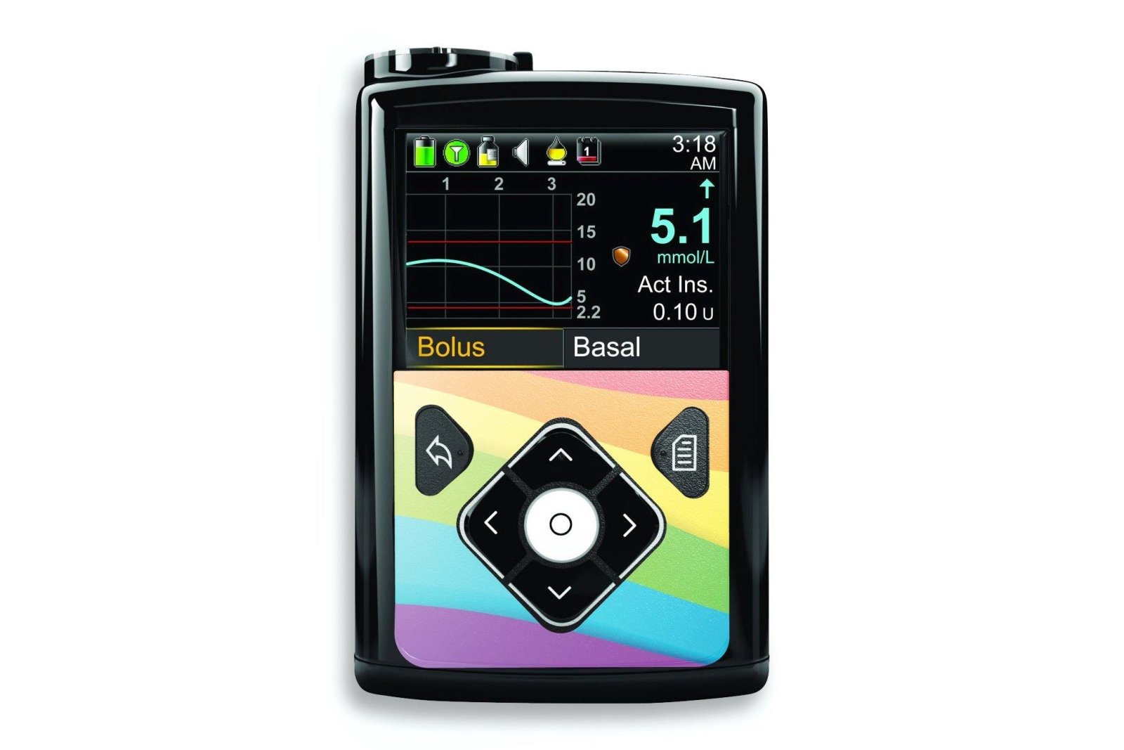 Rainbow Sticker - Medtronic Minimed 640g, 680g, 780g for diabetes CGMs and insulin pumps