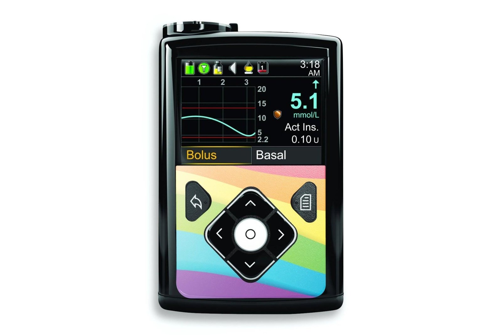 Rainbow Sticker for Medtronic Minimed 640g, 680g, 780g diabetes CGMs and insulin pumps