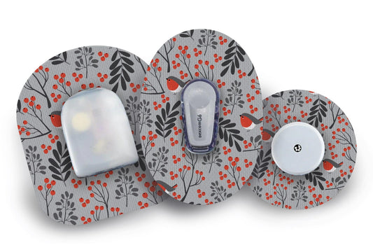 Red Robin Patch for Freestyle Libre 2 diabetes CGMs and insulin pumps