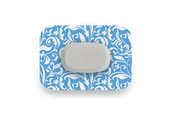 Royal White Flowers Patch for GlucoRX Aidex diabetes CGMs and insulin pumps