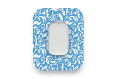 Royal White Flowers Patch for Medtrum CGM diabetes CGMs and insulin pumps