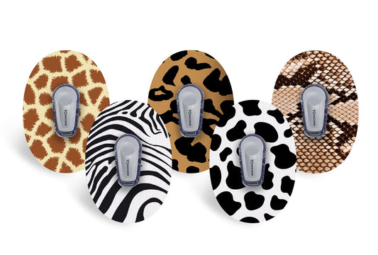 Safari Patch Pack for Dexcom G6 - 5 Pack diabetes CGMs and insulin pumps