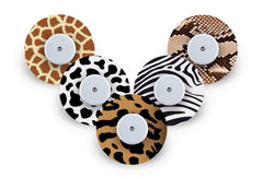 Safari Patch Pack for Freestyle Libre - 5 Pack diabetes CGMs and insulin pumps