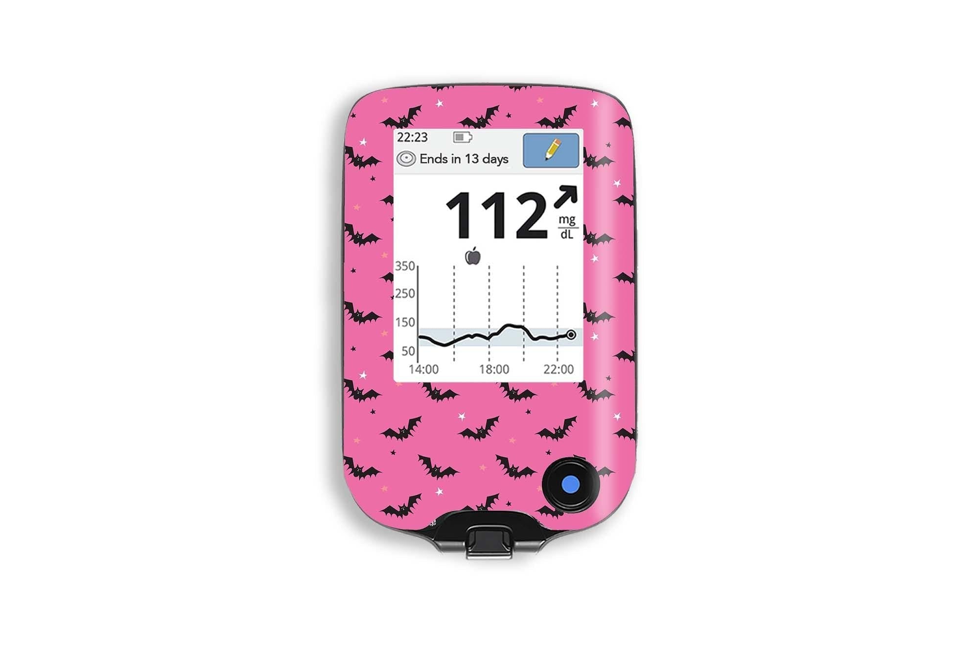 Scary Bats Sticker for Omnipod 4 & 5 Pump diabetes CGMs and insulin pumps