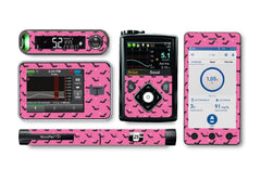 Scary Bats Sticker for Novopen 4, 5, 6, or Echo diabetes CGMs and insulin pumps