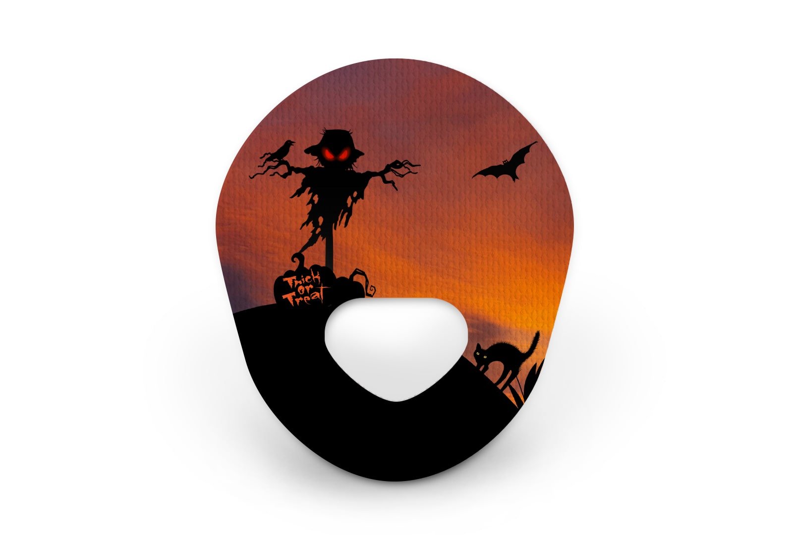 Scary Scarecrow Patch for Guardian Enlite diabetes CGMs and insulin pumps