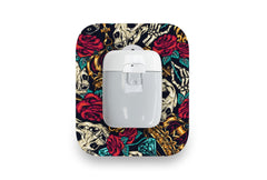 Skulls & Roses Patch - Medtrum Pump for Single diabetes supplies and insulin pumps