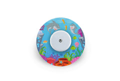 Smiley Shark Patch - Freestyle Libre for Single diabetes CGMs and insulin pumps