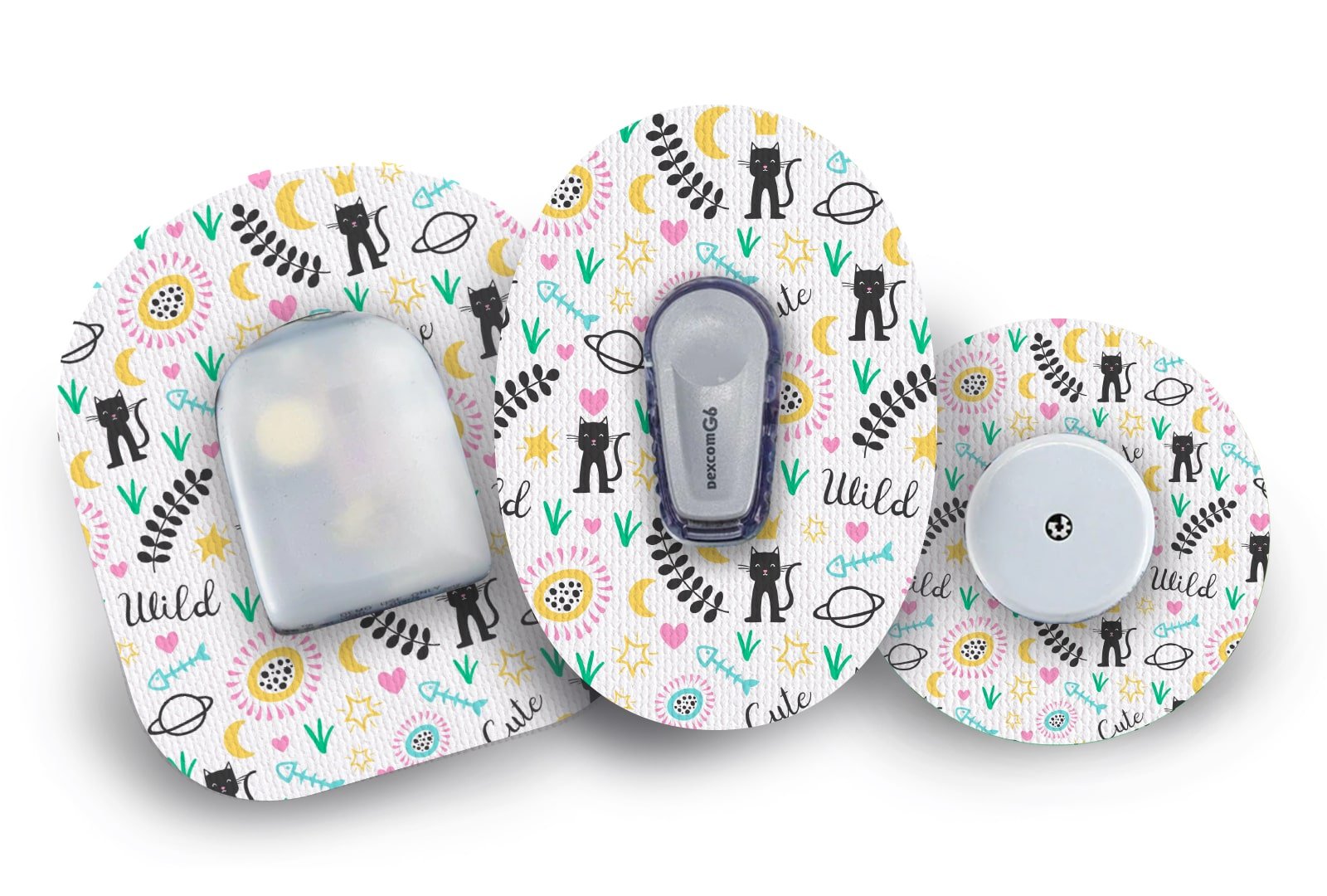 Space Cats Patch for Freestyle Libre diabetes CGMs and insulin pumps