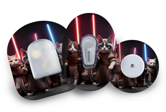 Space Wars Cat Patch for Freestyle Libre 2 diabetes supplies and insulin pumps