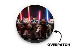 Space Wars Cat Patch for Freestyle Libre 3 diabetes supplies and insulin pumps