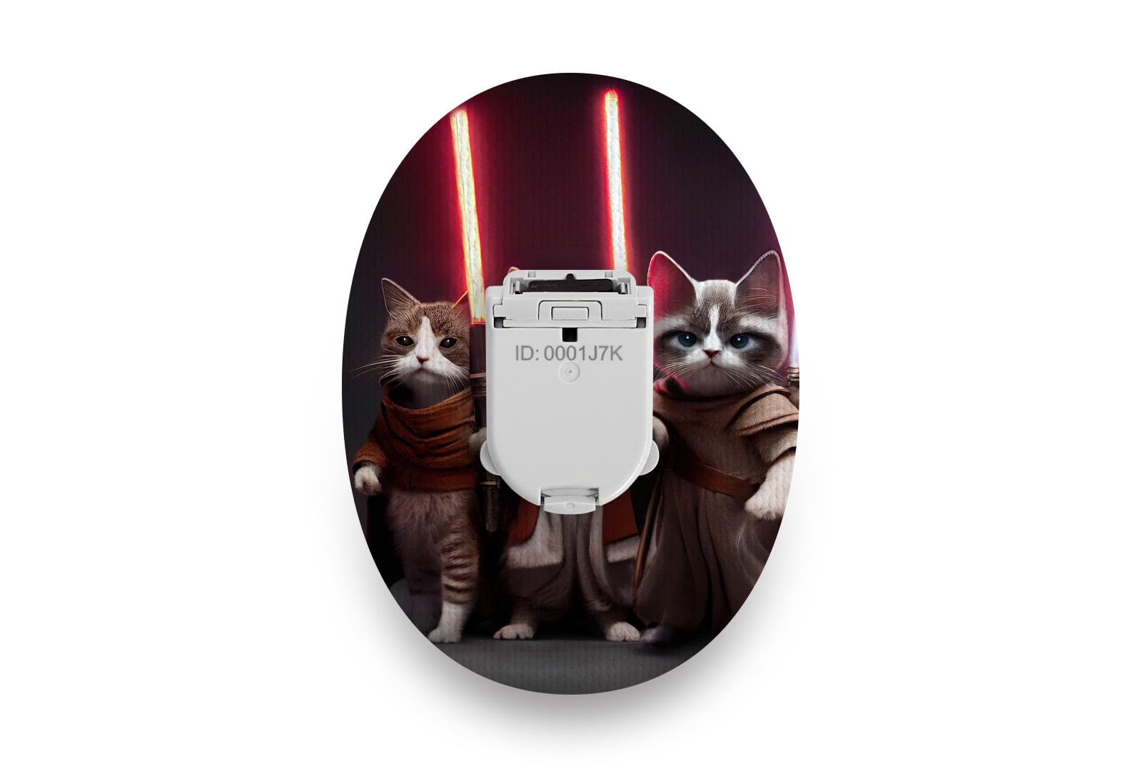 Space Wars Cat Patch for Glucomen Day diabetes supplies and insulin pumps