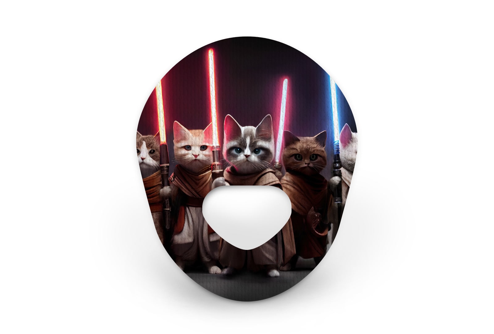 Space Wars Cat Patch for Guardian Enlite diabetes supplies and insulin pumps