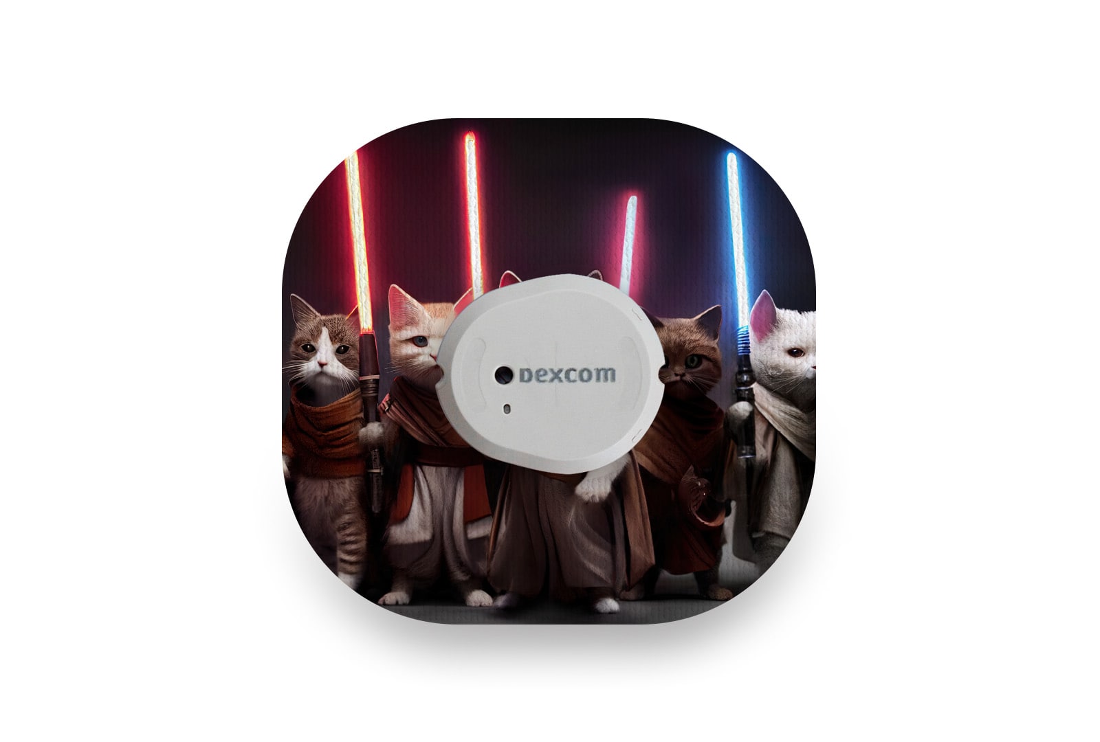 Space Wars Cat Patch for Dexcom G7 / One+ diabetes supplies and insulin pumps