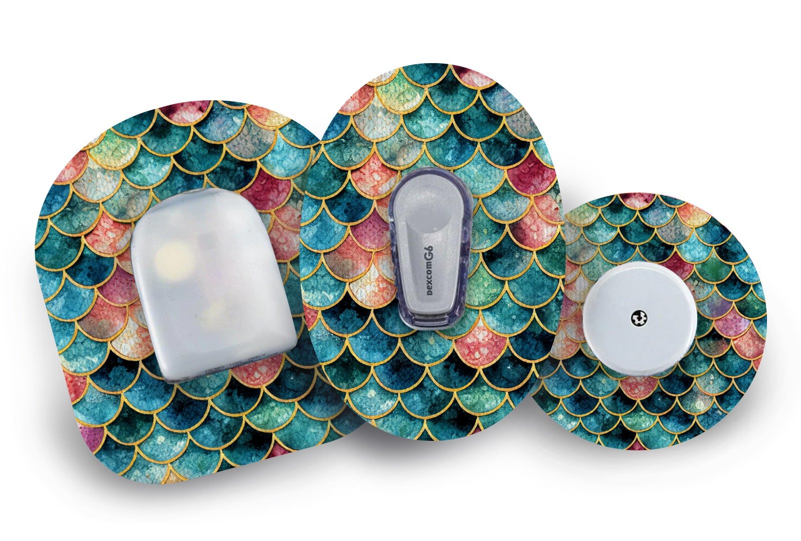 Sparkly Scales Patch for Freestyle Libre 2 diabetes supplies and insulin pumps