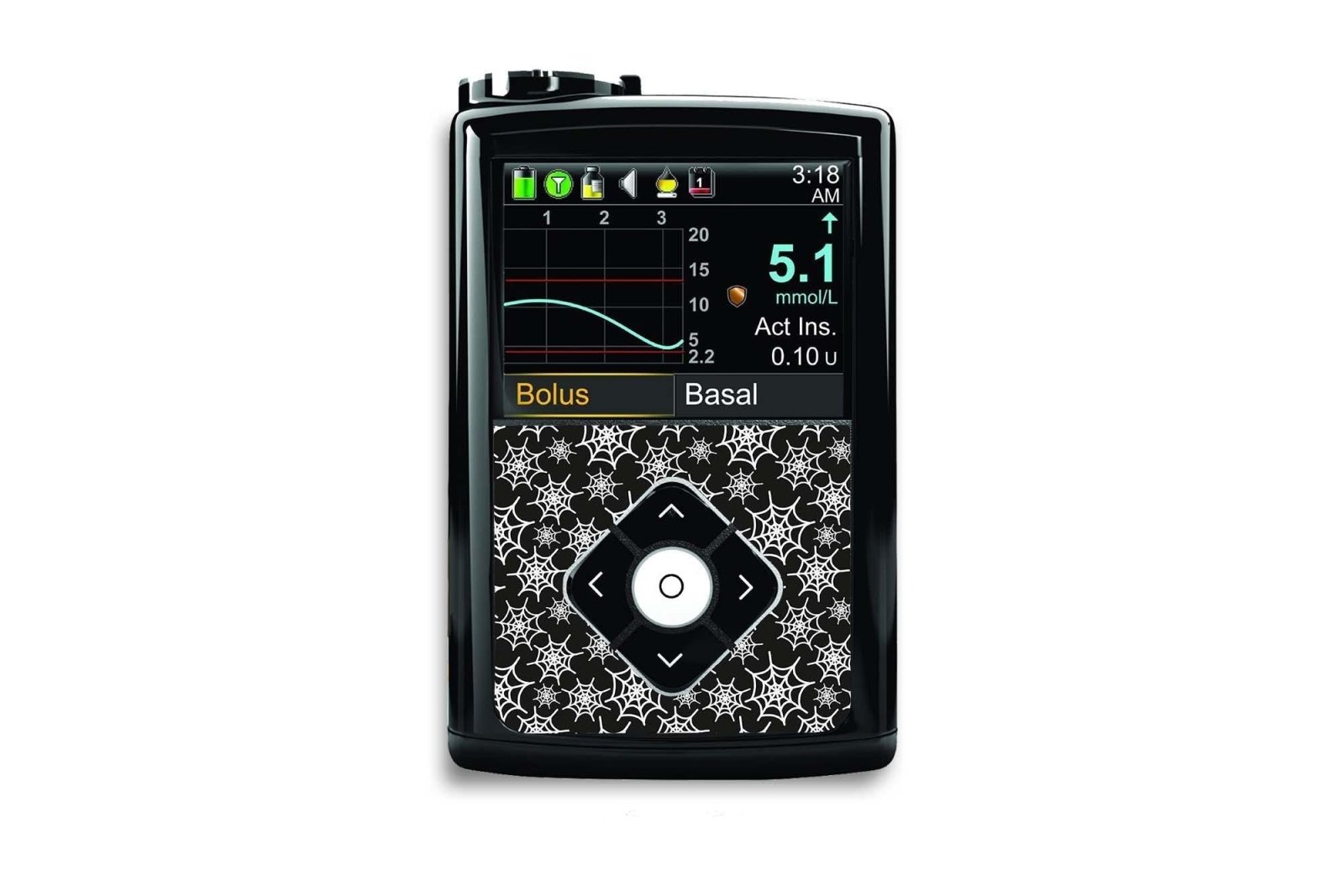 Spider Web Sticker for Medtronic Minimed 640g, 680g, 780g diabetes CGMs and insulin pumps