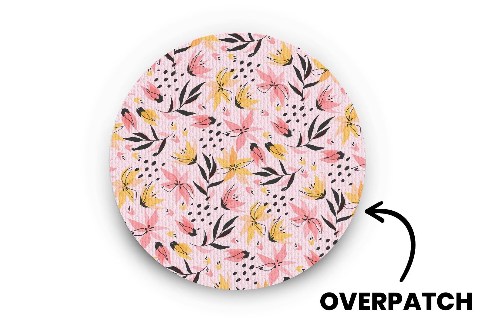 Star Lilies Patch for Freestyle Libre 3 diabetes CGMs and insulin pumps