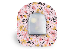 Star Lilies Patch for Omnipod diabetes CGMs and insulin pumps