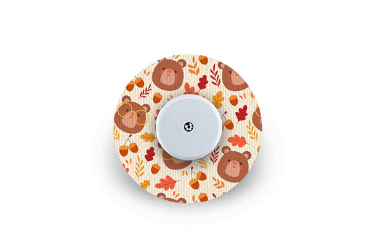 Teddy Bear Patch for Freestyle Libre 2 diabetes CGMs and insulin pumps