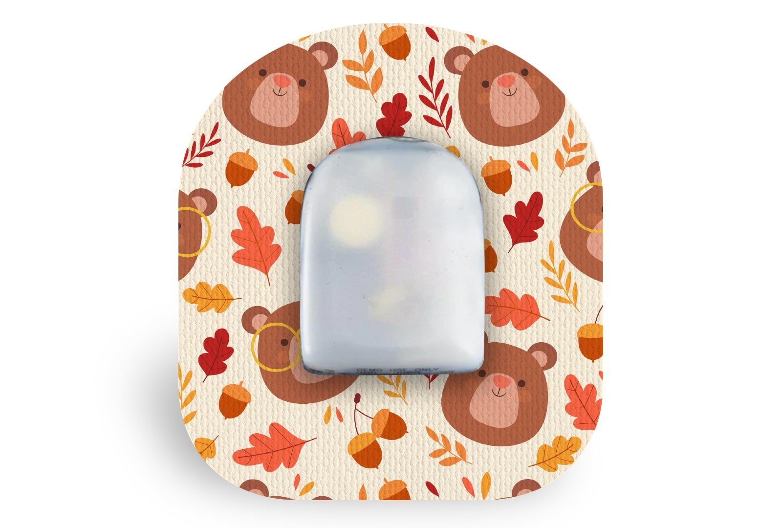 Teddy Bear Patch for Omnipod diabetes CGMs and insulin pumps