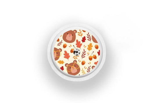 Teddy Bear Sticker - Freestyle Libre 1, 2, or 2+ for diabetes CGMs and insulin pumps