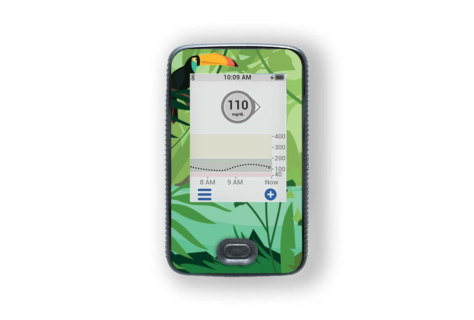 Toucan Sticker for Dexcom G6 / One Receiver diabetes CGMs and insulin pumps
