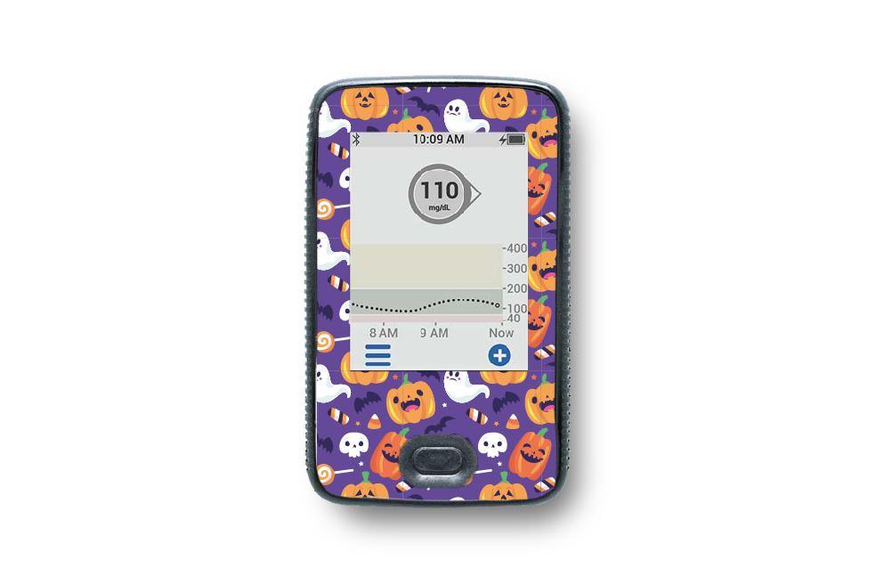 Trick or Treat Sticker for Dexcom G6 / One Receiver diabetes CGMs and insulin pumps
