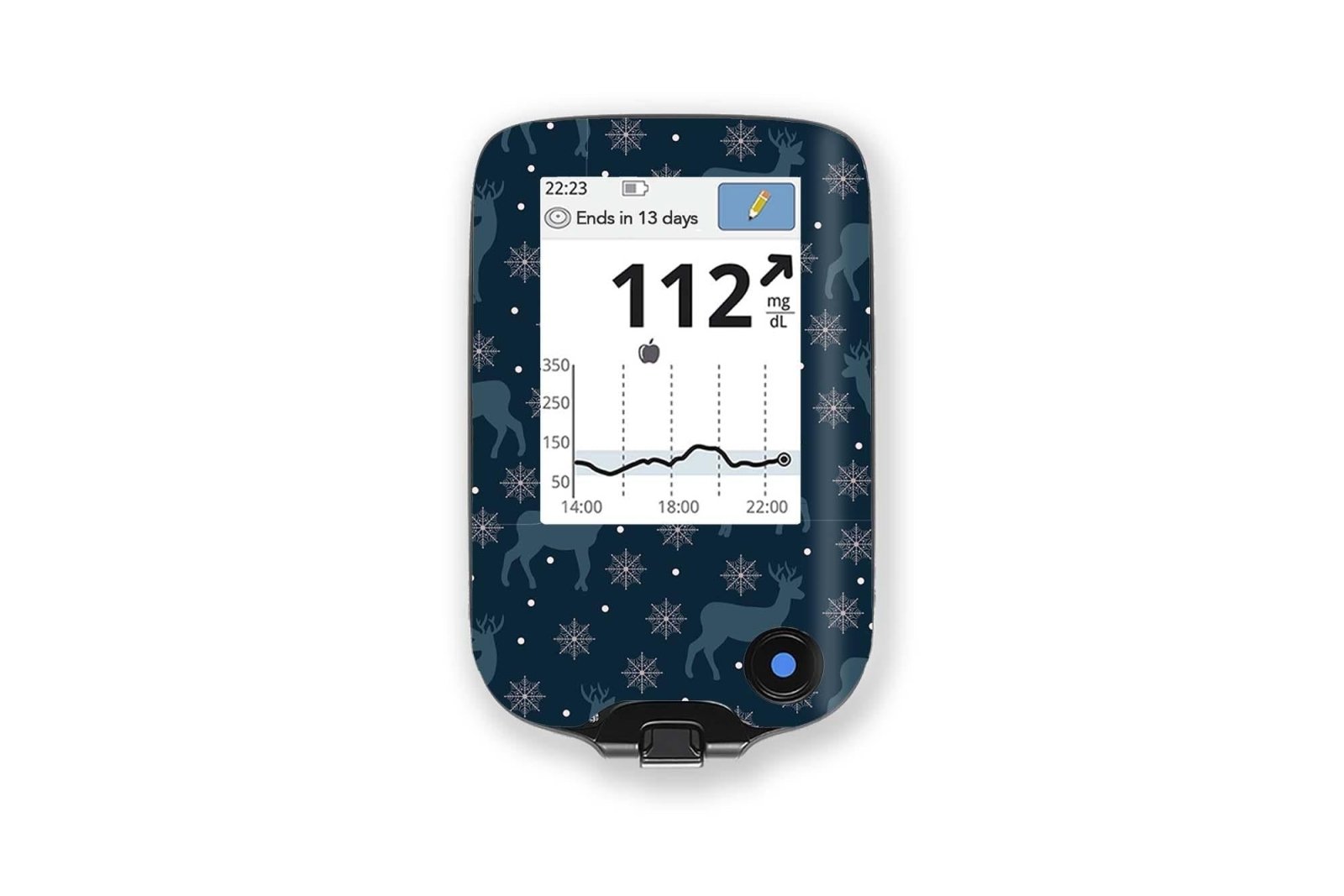 Twilight Reindeer Stickers for Freestyle Libre Reader diabetes CGMs and insulin pumps