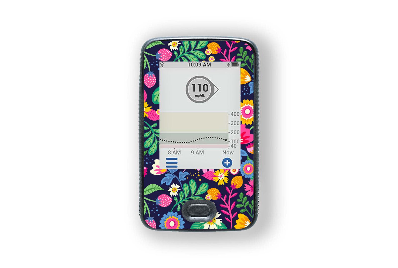 Vibrant Flowers Sticker - Dexcom G6 / One Receiver for diabetes supplies and insulin pumps