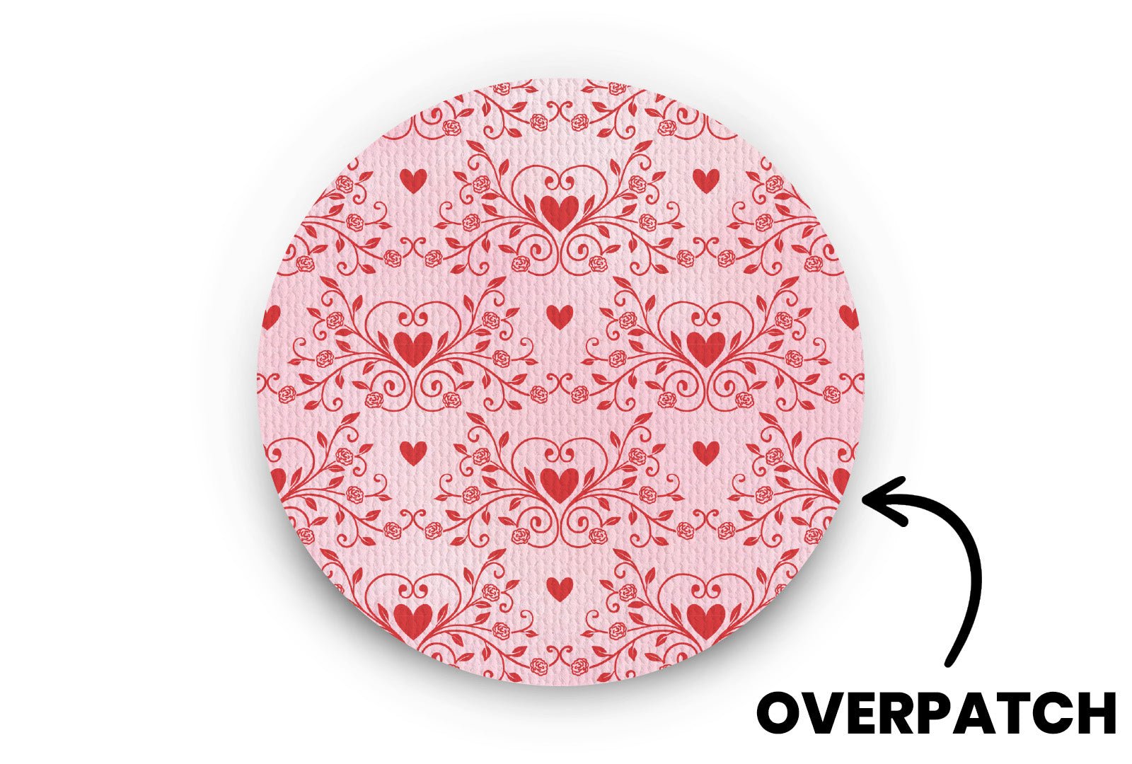 Vintage Romance Patch for Freestyle Libre 3 diabetes supplies and insulin pumps